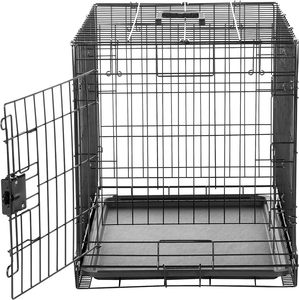 2023 New Selling Luxury Heavy Duty Iron Frame Collapsible Dog Cat Rabbit Puppy Folding <b>Crate</b> Push-Up Closure Sustainable Box - Product Image 3