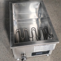 Équipement de Restauration Électrique 6x 1/3 GN Casserole Chauffe-Plats Table Buffet Set Acier Inoxydable Bain Marie pour Hôtels