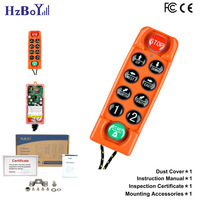 Remote Kontrol Nirkabel Crane Kecepatan Tunggal F23-C+8 Tombol, Remote Kontrol Industri