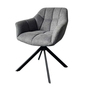 <span class=keywords><strong>Chaise</strong></span> de salle à manger moderne en velours gris, dossier haut, rembourrée en tissu doux, style nordique de luxe pour restaurant et <span class=keywords><strong>cuisine</strong></span> domestique - Product Image 1