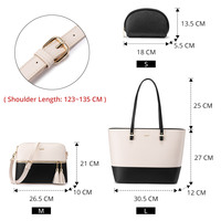 LOVEVOOK – ensemble de sacs à main pour femmes, grands fourre-tout, sacs à main et porte-monnaie, 3 pièces