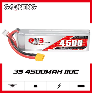 Batterie Lipo GAONENG GNB à décharge rapide 4500 mAh 3S 11.1V 110C 220C XT60 pour jets <span class=keywords><strong>EDF</strong></span>, camions et avions - Product Image 1