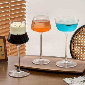 Verres à cocktail uniques Nick et Nora, gobelets gravés et texturés, verres à vin en cristal pour <span class=keywords><strong>martini</strong></span>, pour la verrerie de bar - Product Image 2
