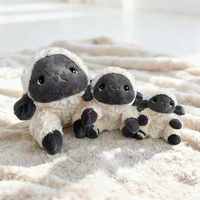 Peluche mascotte agneau 2027, visage noir, animaux en peluche agneau