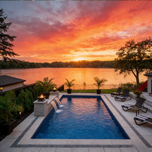 โรงงานผลิตสระว่ายน้ำขนาดใหญ่หรูหราพร้อมระบบกรองและกระเบื้องโมเสค สำหรับสวนกลางแจ้ง เหมาะสำหรับครอบครัว ติดตั้งง่าย สั่งทำได้ - Product Image 5