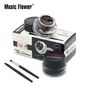 Eye Makeup Set Black Cake Eyeliner + Gel Kajal 24 Hours Stay Eye Liner Soft and Smooth Eye Makeup