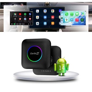 กล่อง Carlinkit Car Play Dongle ระบบ Android 14 Android Auto ความจุ 128GB 64GB 6 in 1 กล่อง Carplay ไร้สาย Ai Box สำหรับ Apple Youtube Tiktok Netflix - Product Image 1