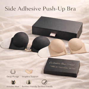 <span class=keywords><strong>Soutien</strong></span>-<span class=keywords><strong>gorge</strong></span> invisible <span class=keywords><strong>sans</strong></span> dos à boucle amovible, avec armatures, effet push-up, décolleté plongeant en U profond, adhésif en <span class=keywords><strong>silicone</strong></span>, respirant et <span class=keywords><strong>sans</strong></span> couture, avec coussinets en éponge - Product Image 2