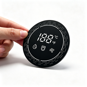 Étiquette personnalisée ronde pour fenêtre d'affichage du fabricant, chauffe-biberon, appareil ménager, icône de température, PVC PET imprimé à l'écran - Product Image 1