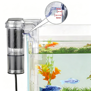 Filtro de Acuario Silencioso Premium, Bomba de Oxígeno con Flujo en Cascada, Filtro de Plástico Transparente para Peceras Pequeñas, Uso Diario - Product Image 4