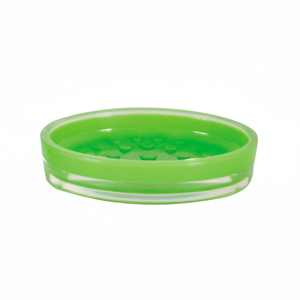MSV acrylic soap dish in green, 13 x 9 x 3 cm - Product Image 2