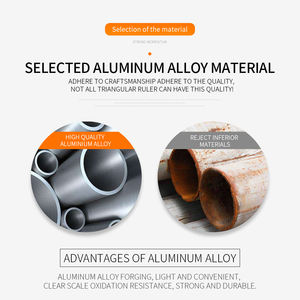 7/12 pouces <span class=keywords><strong>Triangle</strong></span> Rapporteur D'angle De Vitesse En Alliage D'aluminium carré Règle De Mesure de Mesure de Charpentier Outils À Bois <span class=keywords><strong>Triangle</strong></span> - Product Image 4