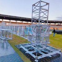 Structure de toit en aluminium pour extérieur 1200x800mm, structure de toit robuste pour l'éclairage, structure de toit pour événements de concert