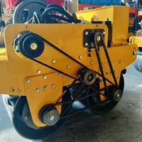 Offre Spéciale Compacteur routier vibrant à double tambour TH-YLS600B, mini-compacteur portatif à double roue en acier pour la réparation routière