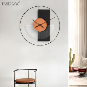 Emitdoog tối giản kim loại đồng hồ treo tường nhà văn phòng trang trí mandelda Đồng hồ treo tường trang trí sang trọng kim loại đồng hồ nghệ thuật tự làm đồng hồ treo tường - Product Image 4