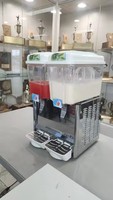 Refroidisseur de vin à 2 réservoirs avec moussoir automatique, grand réservoir de boissons, distributeur de jus, machine de refroidissement de jus