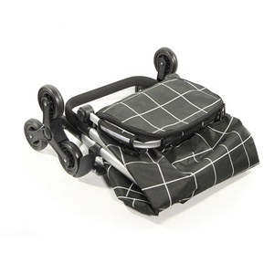 Chariot de supermarché pliable, cadre en aluminium, Portable robuste, chariot pliable, pour épicerie avec roues d'escalade, pour les courses - Product Image 5