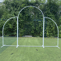 Arco de hierro forjado hecho en China para arreglos florales, marco de fondo de tablero KT, decoración de arco de corona para bodas, truss para globos, arco nupcial