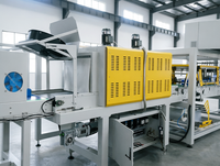 Ligne d'emballage automatique pour bouteilles d'eau minérale, canettes de soda, emballage sous film PE, machine d'emballage sous film rétractable