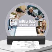Imprimante thermique sans encre U8 sans fil pour les voyages, prend en charge les formats US Letter et A4 (8,5 x 11 pouces), petite imprimante mobile