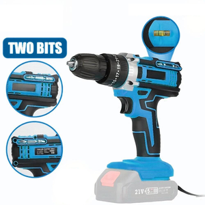 Multifunktionaler 21V Akku-Schlagbohrer Lithium-Batterie Werkzeugset Handgehaltenes Elektrobohrer-Set Kabelloses Bohrset - Product Image 2