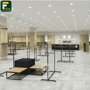 Expositor de Ropa Moderno para Tienda, Mueble Colgante de Rejilla para Prendas, Área de Exhibición Flexible - Product Image 1