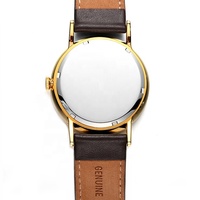 Montre de luxe minimaliste à Quartz, runnings, verre saphir, grand cadran, pour hommes