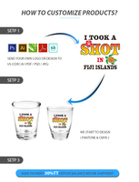 Verres à shot en verre personnalisés avec impression de logo, mini verres à shot souvenirs, vente en gros