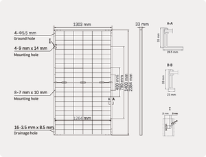 Panel solar bifacial ASTRONEGY ASTRO N8 TOPCon 705 de alta eficiencia de 4,0 W para sistemas fotovoltaicos multiescenario - Product Image 2