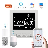 Thermostat intelligent WiFi programmable hebdomadaire moderne Telin AC819H pour chauffage au sol avec contrôle sans fil