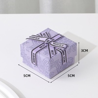 Boîtes cadeaux en carton de haute qualité, couleur lilas clair, pour bijoux, vente en gros, emballages personnalisés avec logo.