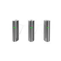 Barrière pivotante extérieure anti-corrosion en acier inoxydable 304 avec reconnaissance d'empreintes digitales pour la sécurité des bureaux