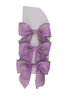OEM ODM Logo personnalisé, nœuds en polyester élastique pré-fabriqués imprimés à l'or pour boîte cadeau, anneau de serviette, fête d'anniversaire, cadeau de mariage