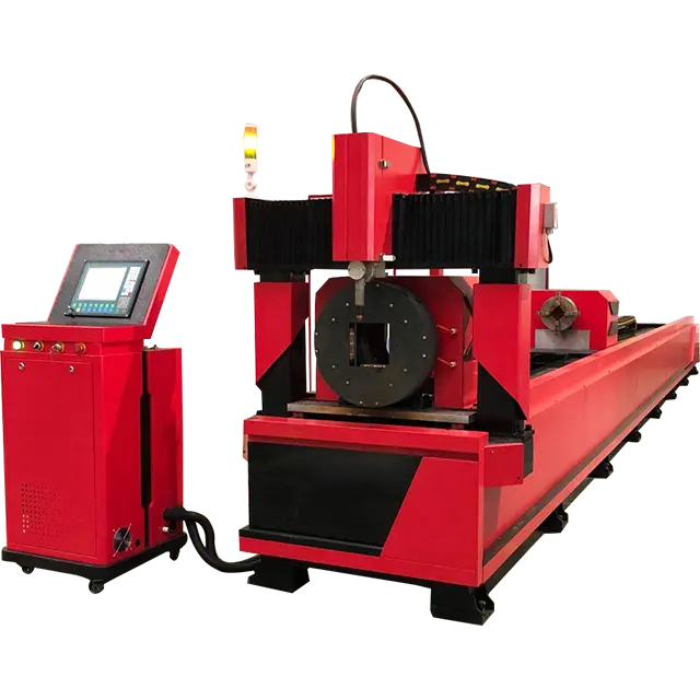Máquina de corte plasma cnc automática para tubos redondos de metal