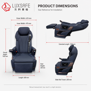 Siège de direction chauffant et <span class=keywords><strong>pivotant</strong></span> manuel personnalisé de qualité supérieure avec massage à écran tactile pour grand véhicule utilitaire (MPV) Mercedes Vito HiAce Coaster - Product Image 3