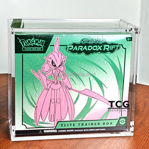 TCG Haute qualité <span class=keywords><strong>ETB</strong></span> Acrylique Cas Pokemon Plus <span class=keywords><strong>Go</strong></span> Elite Trainer Box Protecteur Acrylique Cas Affichage Anti-UV Pokemon Pour <span class=keywords><strong>ETB</strong></span> - Product Image 1