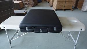 <span class=keywords><strong>Table</strong></span> de massage pliante en bois pour massage thaïlandais complet du corps, lit de massage portable avec 2 matelas, lit de spa coréen - Product Image 3