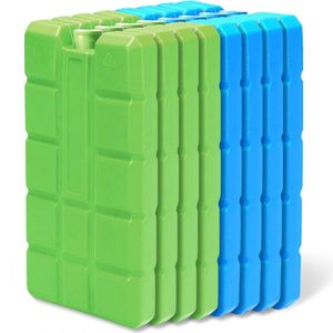 Glaçons réutilisables en PE colorés, non toxiques, originaux, pour refroidir les boissons, pique-nique en plein air, briques de glace carrées réutilisables - Product Image 1