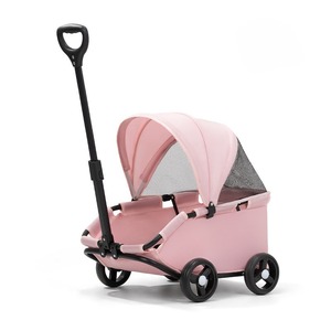 Factory Direct Lightweight Foldable Pet Stroller 4 <b>Wheels</b> - OEM Breathable Small Dog <b>Cat</b> Carrier Trolley for Wholesale - Product Image 4