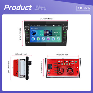 Lecteur MP5 2Din pour voiture Podofo, écran tactile IPS 7 pouces, Carplay/Android Auto sans fil, autoradio USB pour <span class=keywords><strong>Opel</strong></span>/Astra/Antara/Vectra/<span class=keywords><strong>Corsa</strong></span> - Product Image 5