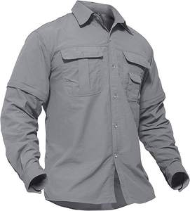 Chemises tactiques personnalisées pour hommes, travail en plein air, pêche, <span class=keywords><strong>chasse</strong></span>, vêtements de combat, <span class=keywords><strong>chemise</strong></span> cargo décontractée à manches longues, protection solaire anti-déchirure - Product Image 3