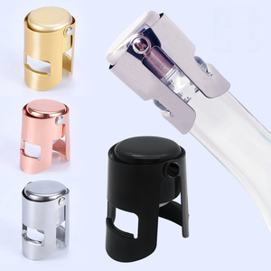 Tapones para Botellas de Champán de Acero Inoxidable con Silicona de Grado Alimenticio, Reutilizables, Aptos para Cava y Vino Espumoso - Product Image 1