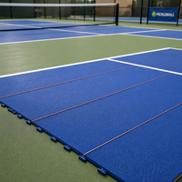 Revêtement de sol enroulable en acrylique pour terrain de pickleball extérieur, surface sportive résistante aux intempéries, sol de terrain extérieur durable