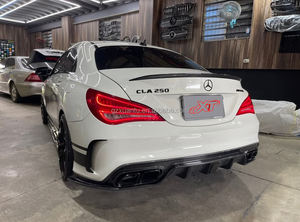 Difusor de parachoques trasero estilo CM de fibra de carbono C117 para <span class=keywords><strong>Mercedes</strong></span> Benz CLA45 250 AMG W117 Bodykit - Product Image 5