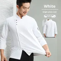 Automne hiver à manches longues Chef uniforme ensemble élastique imperméable restauration vêtements de travail pour hôtels Restaurants cuisson-haut motif