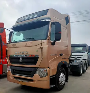 Sinotruk HOWO lng T7 sử dụng máy kéo giá thấp lng máy kéo đầu xe tải 6x4 máy kéo xe tải