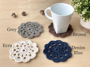 Y-F boho <span class=keywords><strong>macramé</strong></span> napperons ensemble main crochet cuisine décor <span class=keywords><strong>rond</strong></span> en coton tampons d'isolation coaster - Product Image 6