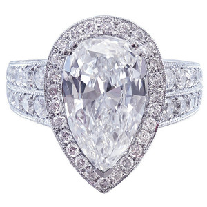 Anello Elegante da Donna con Accento a Goccia, Gioiello Regolabile in Lega, Stile Moderno e Minimalista - Product Image 1