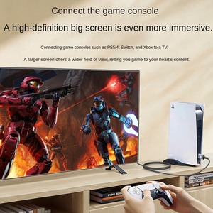 Câble <span class=keywords><strong>ZOZ</strong></span> HDTV 8K 60Hz 2.1 48 Gbps haute vitesse en alliage d'aluminium tressé, compatible HDTV 4K 120Hz 240Hz HDR EARC, PS5, Xbox, TV - Product Image 5