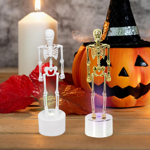 Ornement de Crâne Lumineux d'Halloween de 1,5 m en Plastique – Modèle Tendance en PP pour Décoration de Bureau et Farces Nocturnes - Product Image 4